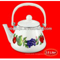 2.0L enamel tea kettle/water kettle with bakelite handle and plastic knob